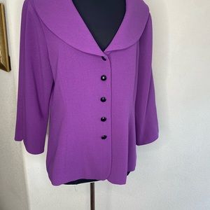 Purples Girl Vintage Bob Mackie Wearable Art Blazer